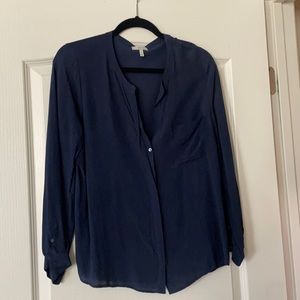 Joie Navy blouse with pocket